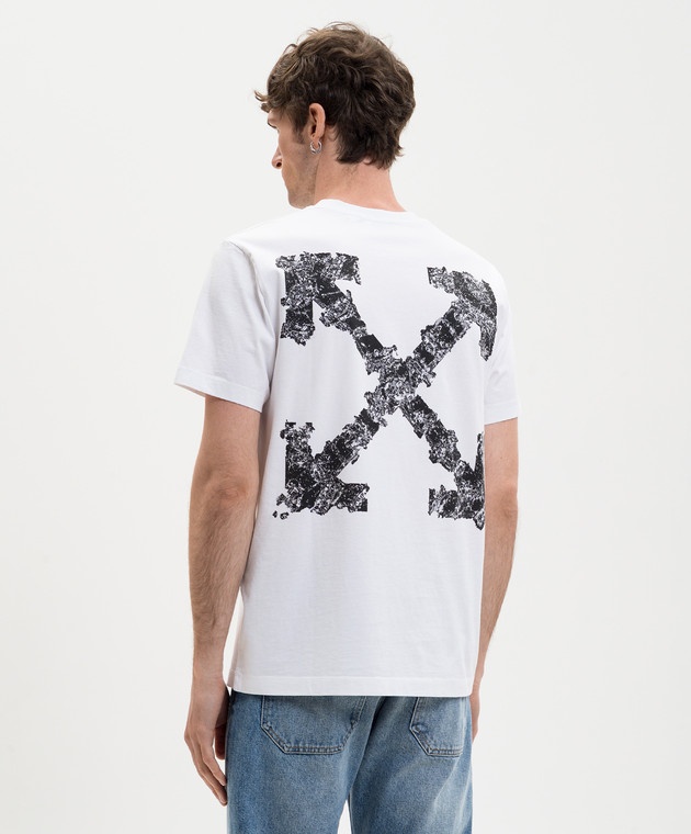 Off-White Біла футболка з принтом 44MAA027S26J007 зображення 4