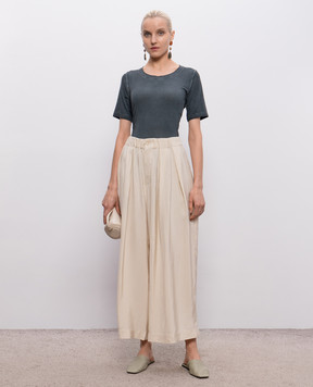 UMA WANG Синя футболка Tir UW1032