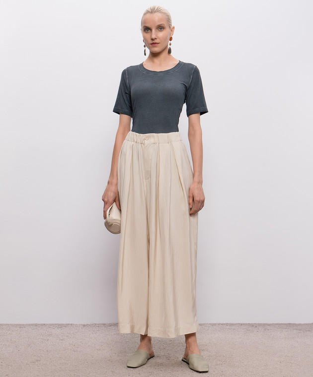 UMA WANG Синя футболка Tir UW1032 зображення 2