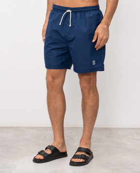 Brunello Cucinelli Сині шорти для плавання MW817043