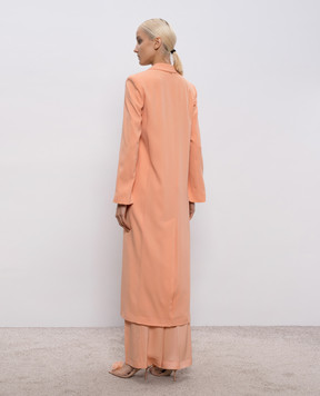 Twinset Помаранчеве пальто з логотипом 261TP2422