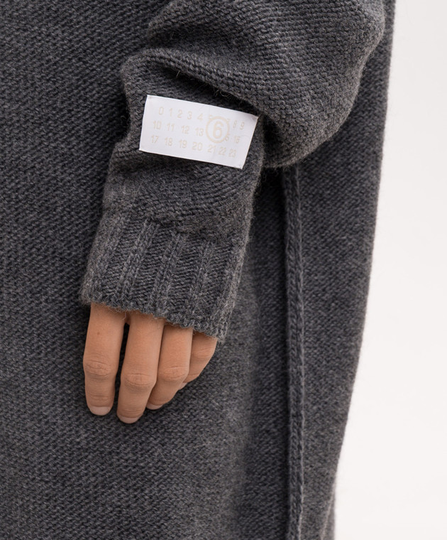 Maison Margiela MM6 Сіра сукня з вовною альпаки S52DG0046M13289 зображення 5