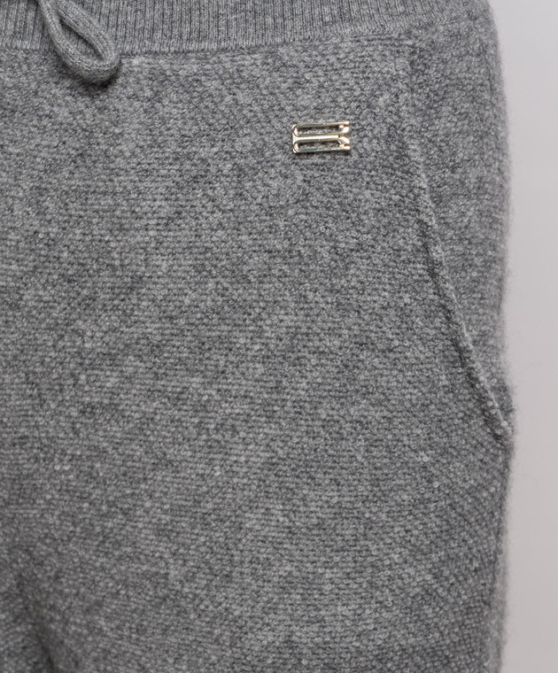 Victoria Beckham Сірі джогери Klara з вовни і кашеміру 1426KTR007702A зображення 5