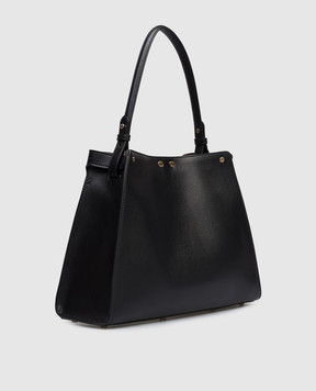 Fendi Чорна шкіряна сумка-трапеція Way 8BN368AWPF