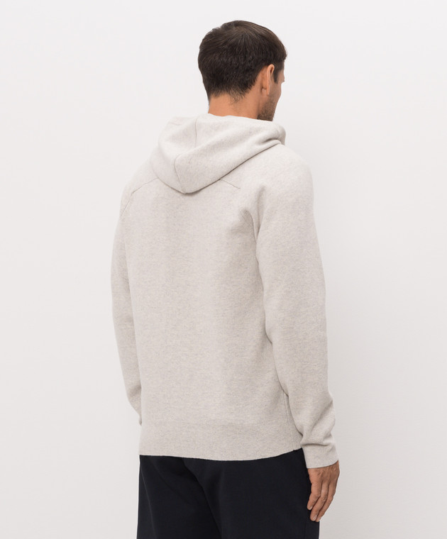 C.P. Company Серая спортивная куртка с шерстью MKN097A110149A изображение 4