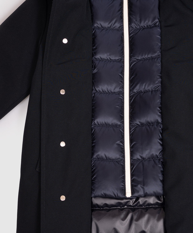 Moncler ENFANT Детская синяя пуховая парка Ever L29541C000035983X изображение 3