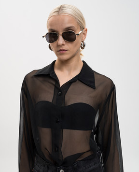 Kuboraum Сріблясті сонцезахисні окуляри P75 KRSP75LGH000002Y