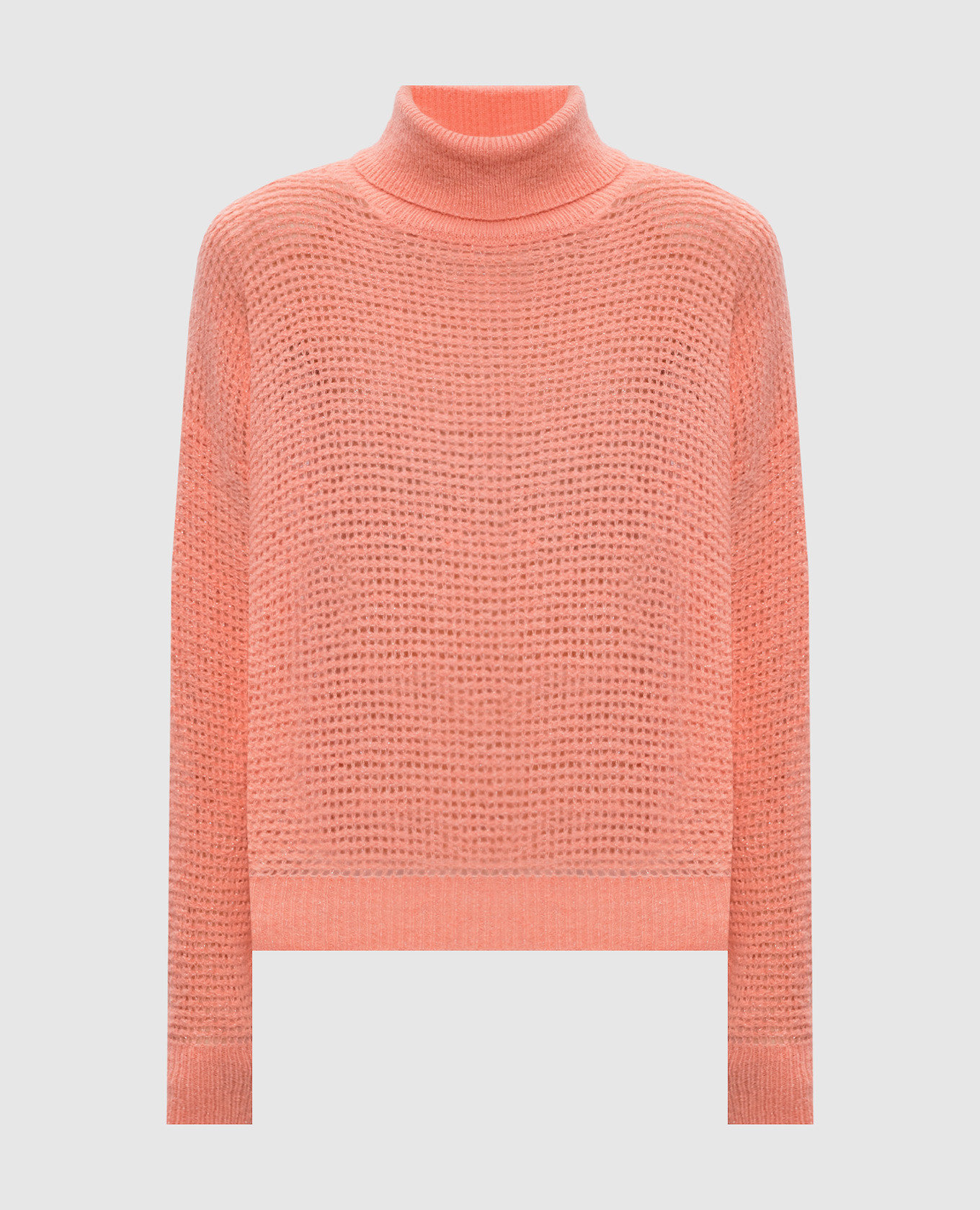 Розовый свитер с шерстью альпаки