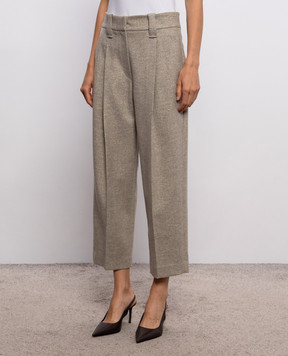 Brunello Cucinelli Бежеві штани з вовни MD011P9368
