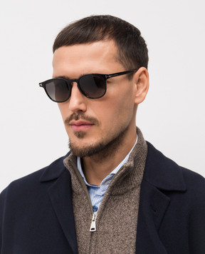 Tom Ford Чорні сонцезахисні окуляри HOLT FT1302