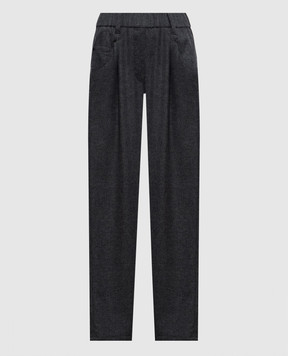 Brunello Cucinelli Серые брюки MB162P8417