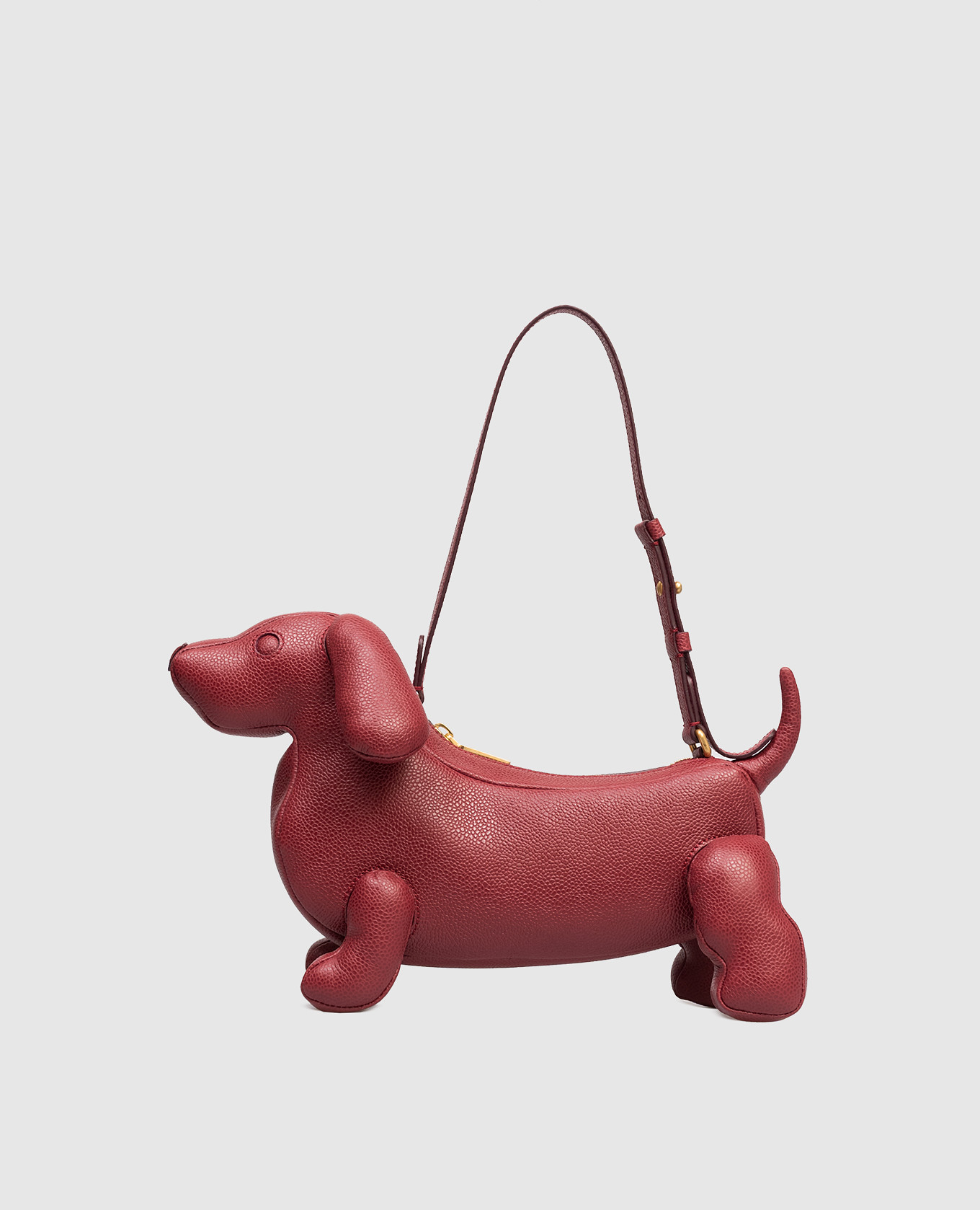 

Бордовая сумка-багет Pebble Grai Baby Hector, Бордовый, Сумки на плечо