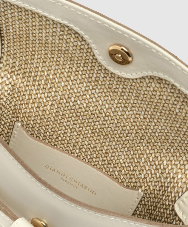 Gianni Chiarini Шкіряний клатч Belty кольору айворі BS12145COMMLSR зображення 4