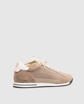 Brunello Cucinelli Коричневые замшевые кроссовки MZUQHGA348