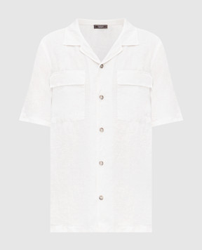 Peserico Біла сорочка з льону R56047T002494