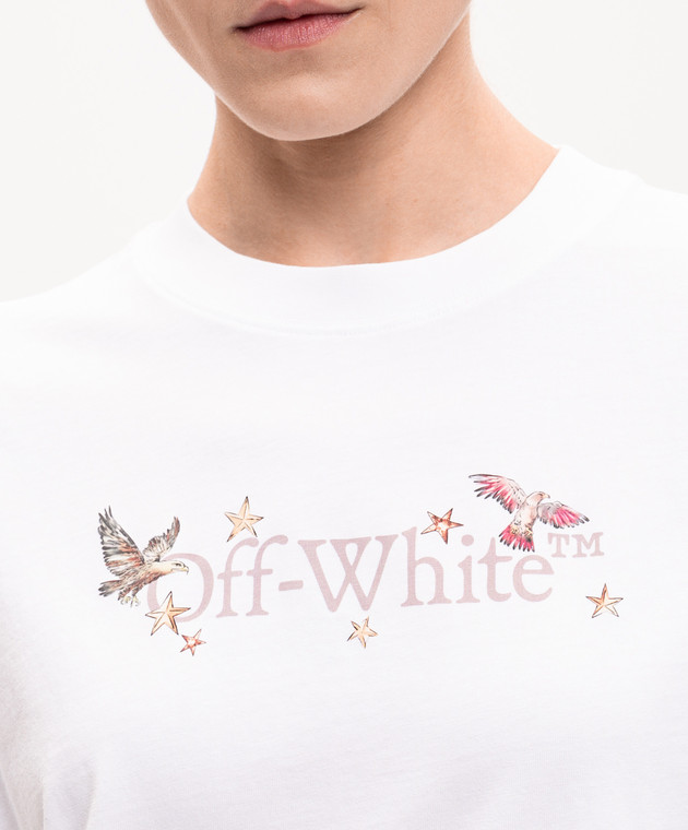 Off-White Біла футболка Dream Arrow 29A00302T зображення 5