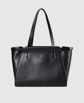 Ann Demeulemeester Черная кожаная сумка-тоут Endre B0013897LT189