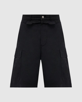 Maison Margiela MM6 Чорні шорти-карго з емблемою SH0MU0021MTN137