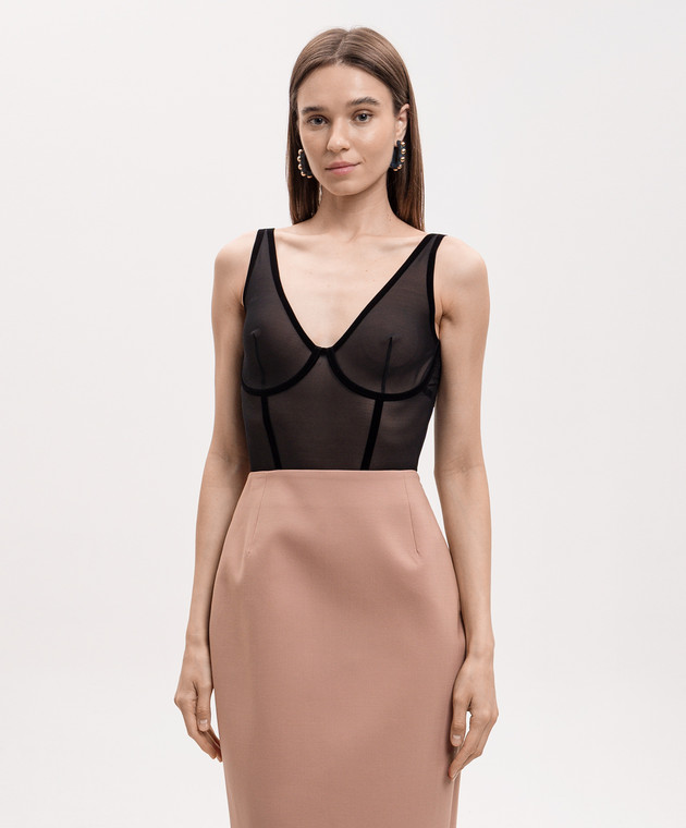 Wolford Чорне боді 4W3238 зображення 2