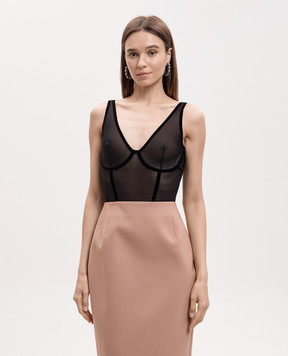 Wolford Черное боди 4W3238