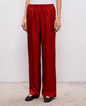 Loulou de Saison Терракотовые штаны ALERA из шелка ALERALDS