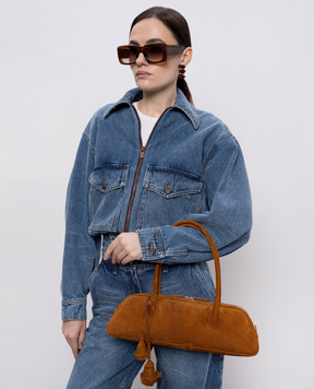 Magda Butrym Коричнева замшева сумка Brigitte BRIGITTETRAPEZES901426