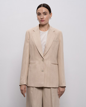Peserico Бежевый жакет с льном A0120201920