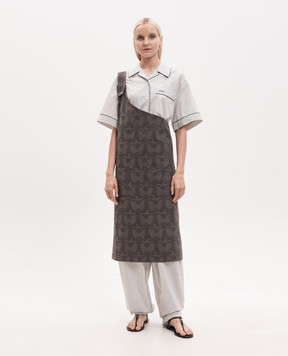 Le Jacquard Fraincais Сірий фартух Braise з бавовни 31696