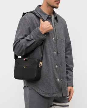 Thom Browne Черная кожаная сумка с логотипом UAG188AL0090