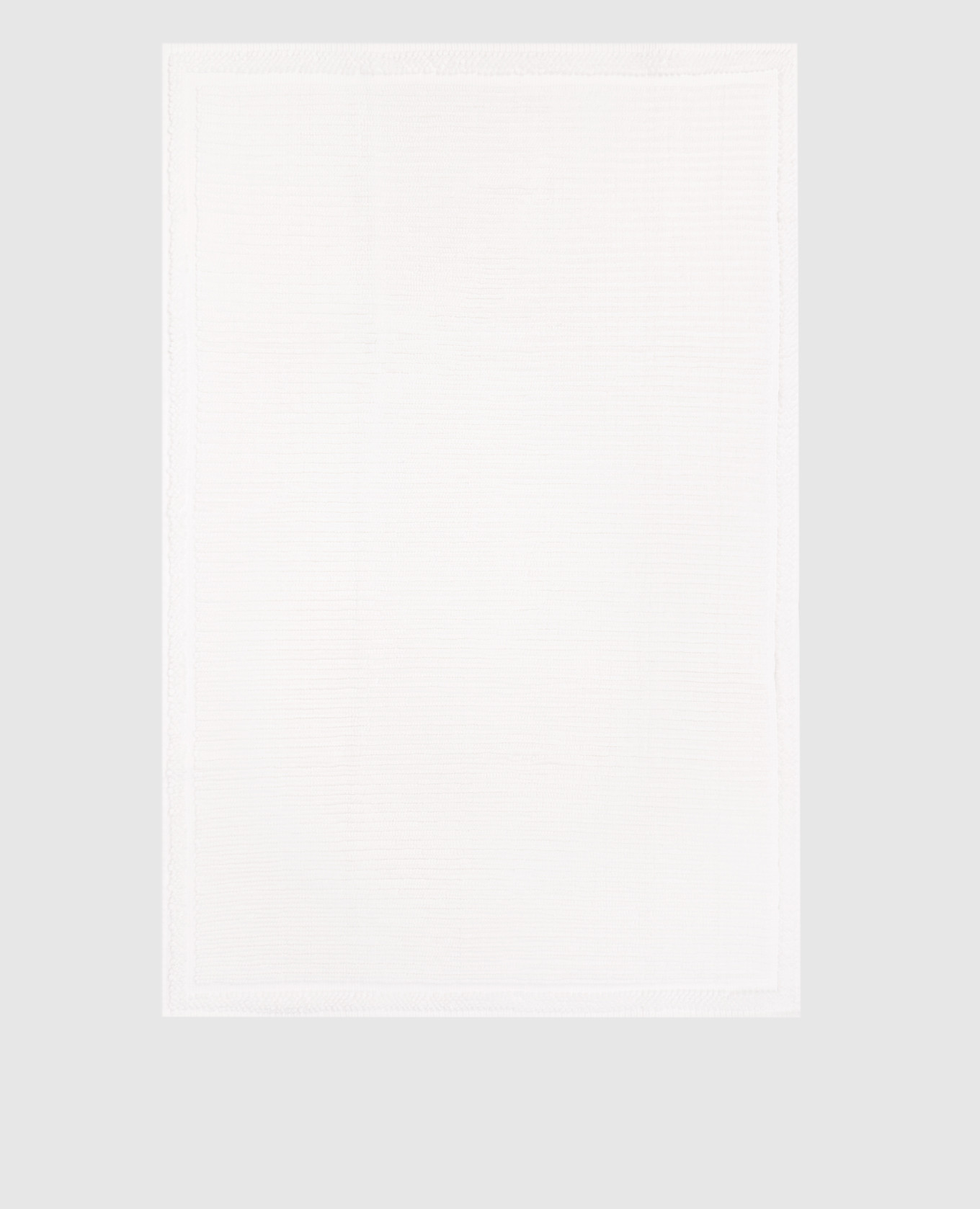 Белый коврик для ванной комнаты Raya