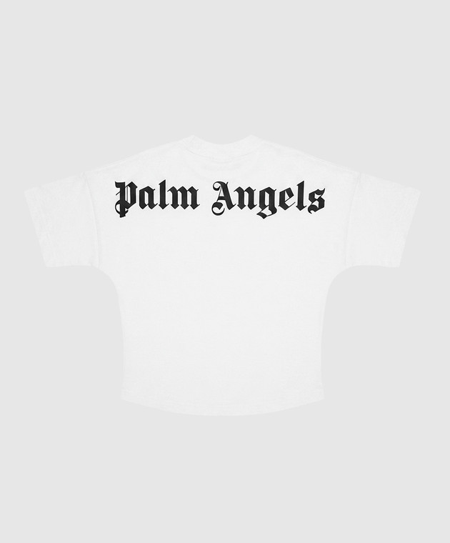 Palm Angels Дитяча біла футболка з контрастним принтом F6PAJBTH012 зображення 2
