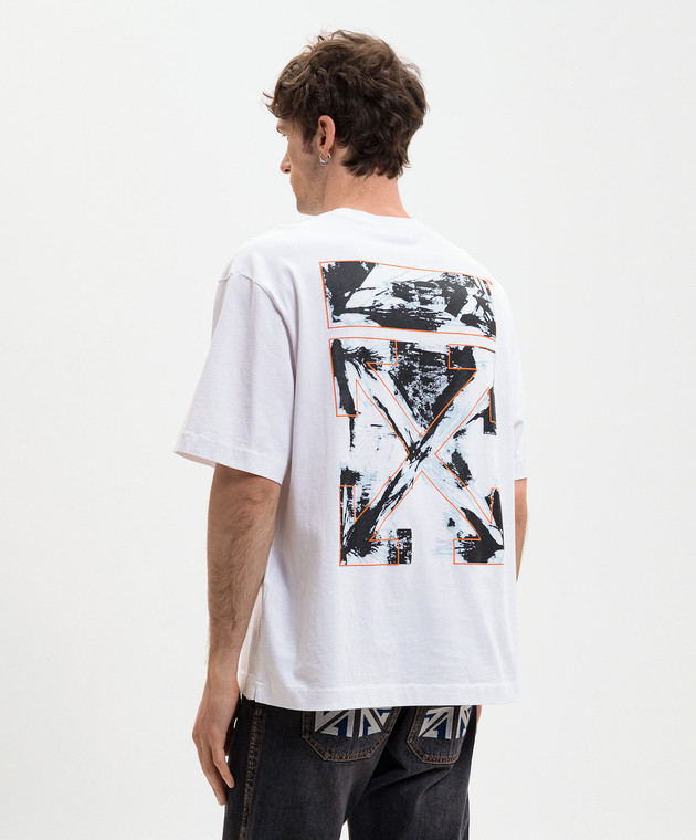 Off-White Белая футболка с эмблемой Paint Arrow 44MAA120S26J00J изображение 4