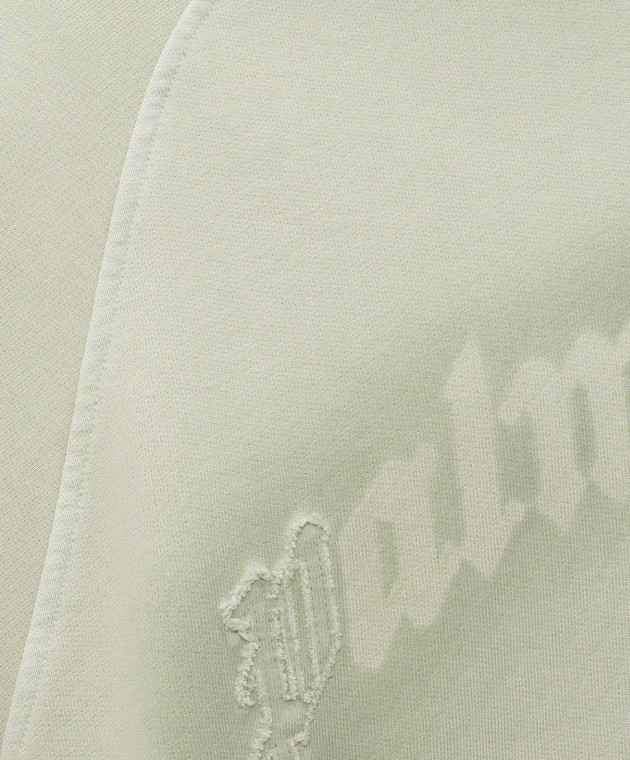 Palm Angels Зелений світшот з принтом логотипа PAMBA005FL001 зображення 5