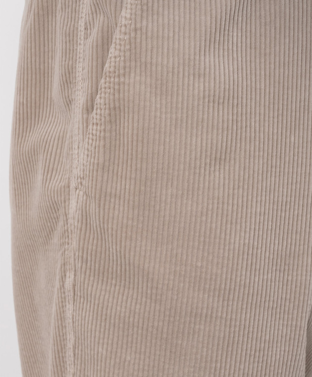 Brunello Cucinelli Бежеві вельветові штани M280NS1050 зображення 5