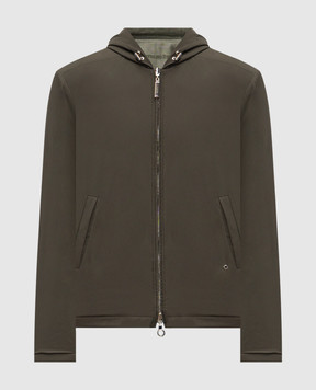 Stefano Ricci Зеленая двусторонняя куртка с шерстью и льном MDJ6200410PL001H