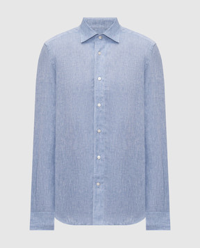 Enrico Mandelli Блакитна сорочка з льону CUBANA5701