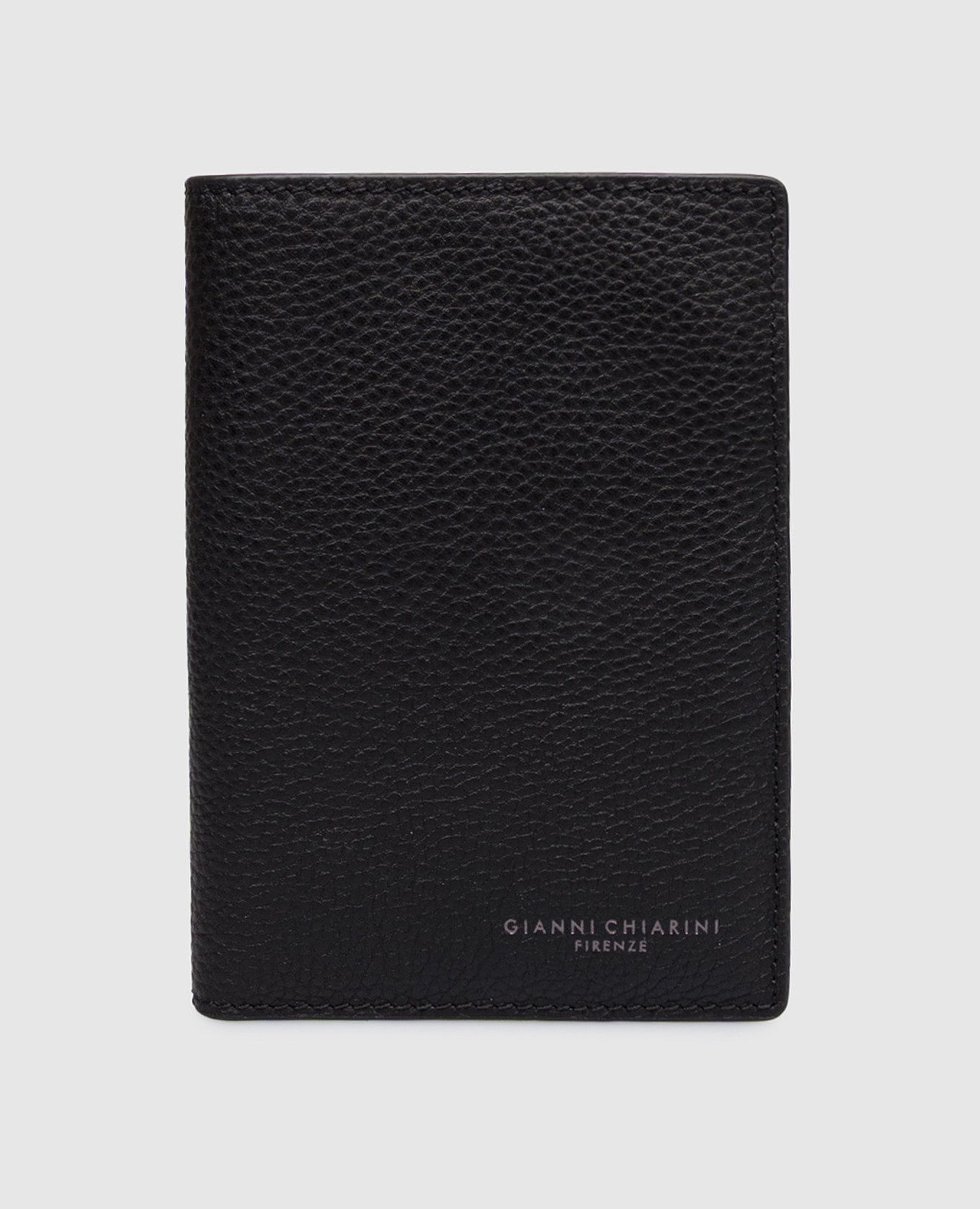 Черная кожаная обложка для пасторта