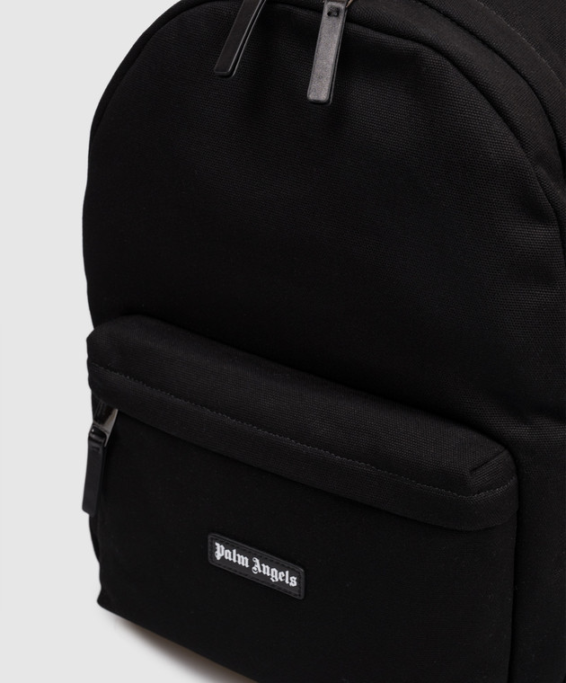Palm Angels Чорний рюкзак з нашивкою логотипа PMNB024S26FAB002 зображення 4