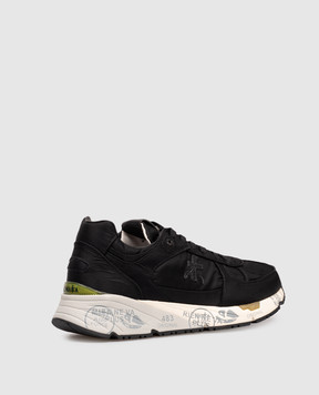 Premiata Чорні кросівки Mase з патчем MASE7087