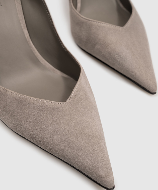 Le Silla Сірі замшеві туфлі Vivienne 4216D080BXPPVEP зображення 5