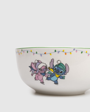 Disney Біла керамічна миска Christmas Stitch & Angel DN25351