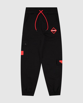 Sprayground Дитячі чорні джогери Touch of Red SPY1507GBLK