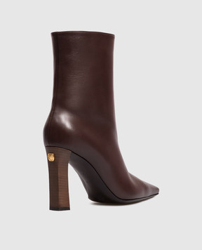 Giuseppe Zanotti Коричневі шкіряні ботильйони Brenda I670001