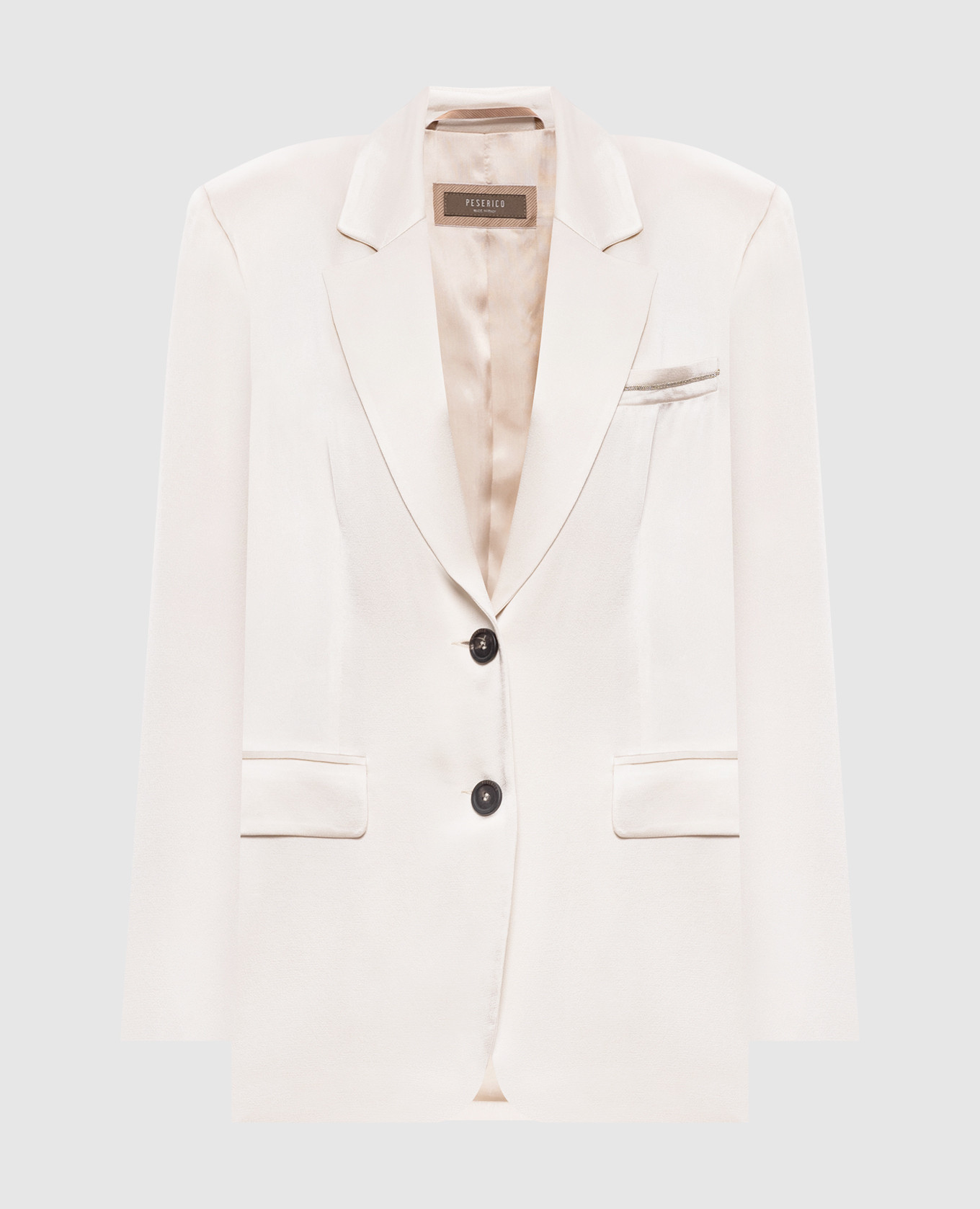 

Бежевый жакет с цепочкой мониль, Жакеты