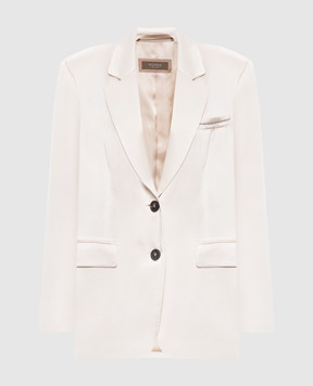 Peserico Бежевий жакет з ланцюжком моніль E0110004270