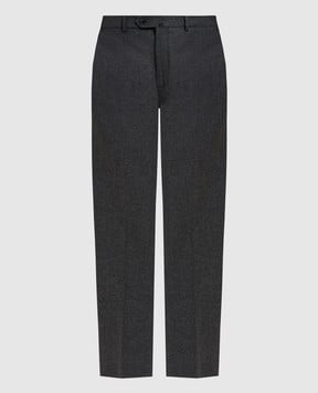 Loro Piana Серые брюки Carlo из шерсти и кашемира FAO8420sh