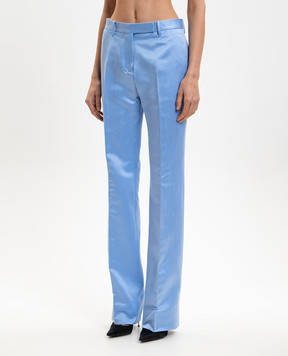 Tom Ford Блакитні штани з шовком PAW676FAX1602