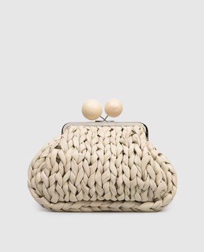 Max Mara Weekend Кожаная сумка цвета айвори Pasticcino WKALIBERO