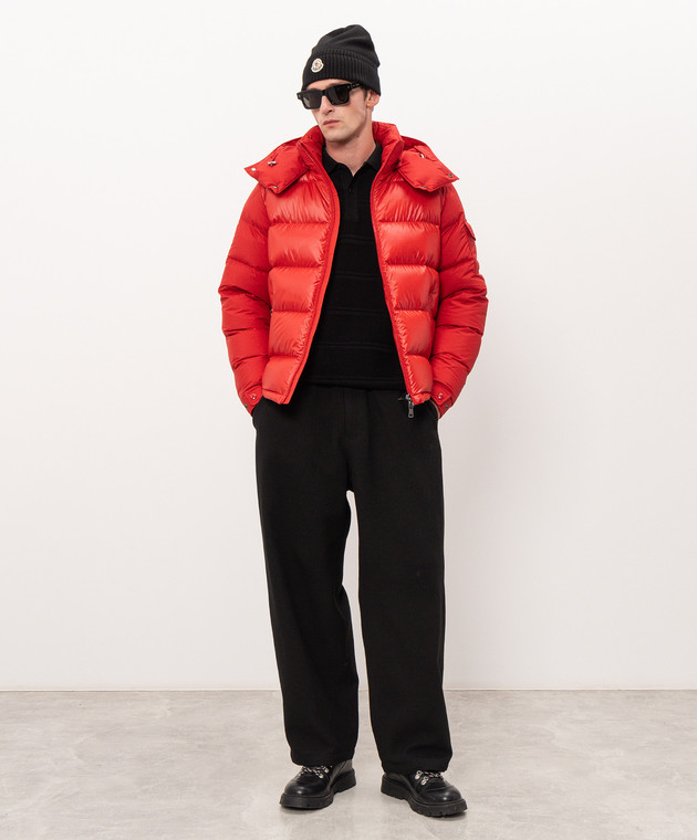 Moncler Красный пуховик Maya L20911A00138597YX изображение 2