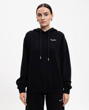Off-White Черные худи с принтом логотипа 2BB064F25FLE001